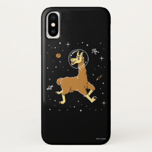 Llama Animals In Space iPhone X Case