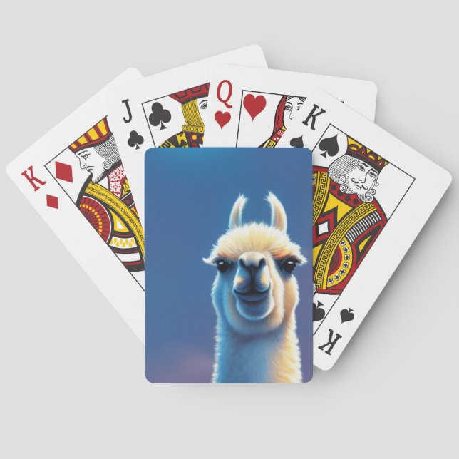 Llama Artwork Playing Cards (Back)