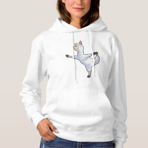 Llama at Yoga Fitness Hoodie