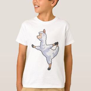 Llama at Yoga Fitness T-Shirt