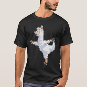 Llama at Yoga Fitness T-Shirt