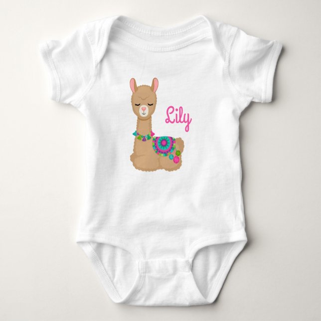 Llama Baby Bodysuit (Front)