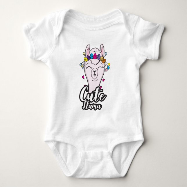 LLama  Baby Bodysuit (Front)