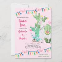 Llama Baby Shower Pink Llama Love