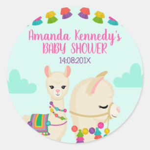 LLama Baby Shower Sticker