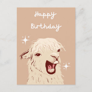Llama Birthday Card