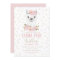 Llama Birthday Invitation Blush Floral Girl