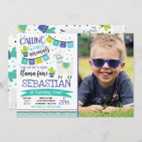 Llama Birthday Invitation Whole Llama Fun Party