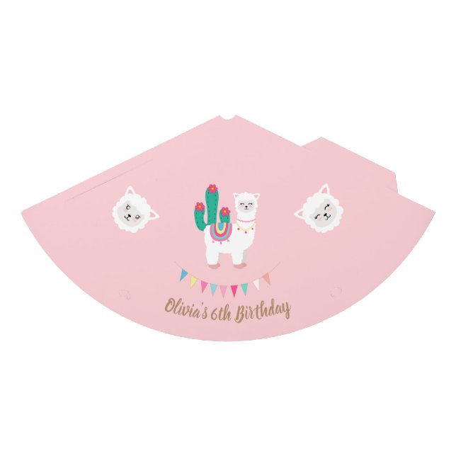 Llama Birthday Party Hat (Front)