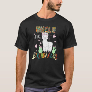 Llama Birthday Uncle Of The Birthday Girl Outfits T-Shirt