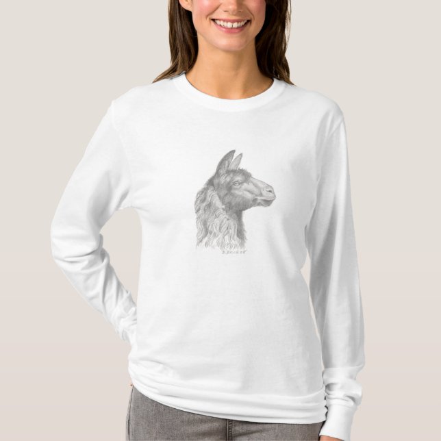 Llama Blue T-Shirt (Front)