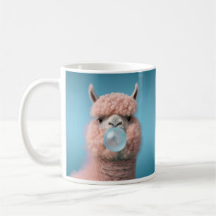 Llama Bubblegum Funny Coffee Mug