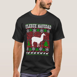 Llama Christmas Fleece Navidad Llama T-Shirt