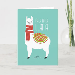 Llama Christmas Holiday Card