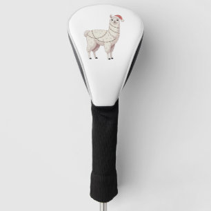 Llama Christmas Lights Sturdy Animals Lover Alpaca Golf Head Cover