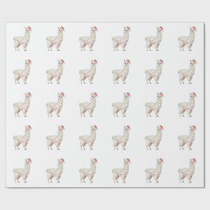 Llama Christmas Lights Sturdy Animals Lover Alpaca Wrapping Paper