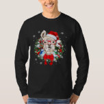 Llama Christmas Ornament Decoration  X mas Santa H T-Shirt<br><div class="desc">Llama Christmas Ornament Decoration  X mas Santa Hat Premium</div>