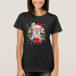 Llama Christmas Ornament Decoration  X mas Santa H T-Shirt<br><div class="desc">Llama Christmas Ornament Decoration  X mas Santa Hat Premium</div>