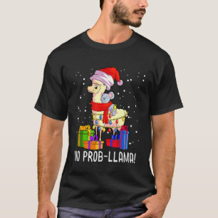 Llama Christmas Pajama Koala No Prob LLama Lover T-Shirt