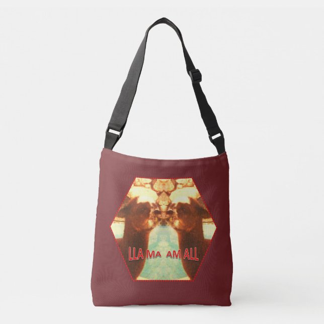 Llama Cusco Peru Crossbody Bag (Front)