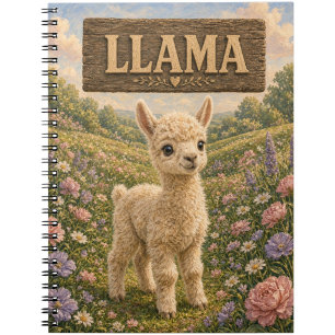 Llama Cute Baby Storybook Nursery Animal Notebook