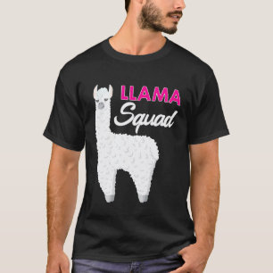 Llama Cute Llama Squad Birthday Men Women T-Shirt
