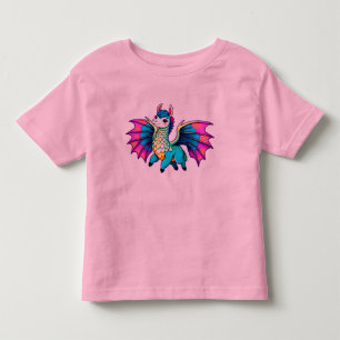 llama dragon cute whimsical toddler T-Shirt