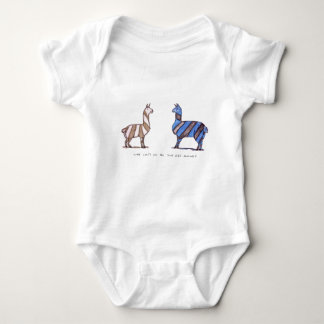 llama dress baby bodysuit