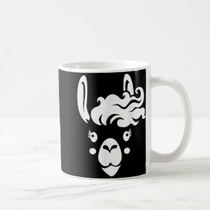Llama Face Eyelashes Halloween Costume Hairstyle Coffee Mug