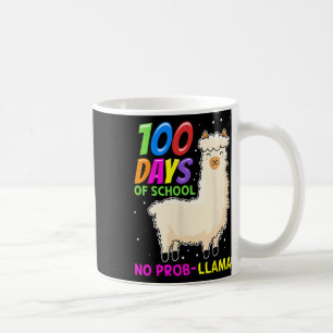 Llama Farm Animals - 100 Days Of School No Prob-ll Coffee Mug