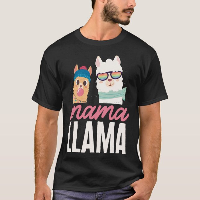 Llama Farm Animals - Mama Llama Pullover Hoodie (Front)