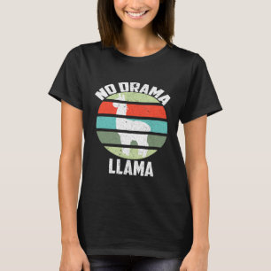 Llama Farmer Lover Whisperer Farming No Drama Llam T-Shirt