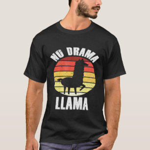 Llama Farming Whisperer Lover Farmer No Drama Llam T-Shirt