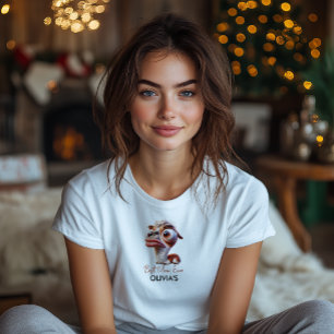 Llama Fiesta Funny Caricature 1st Birthday T-Shirt