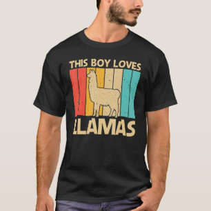 Llama For Boys Kids Llama Farm Animal T-Shirt