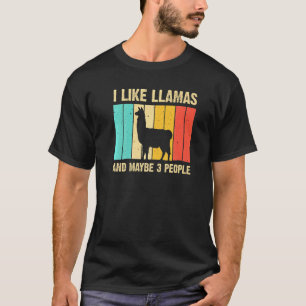 Llama For Kids Men Women Alpaca Farming T-Shirt