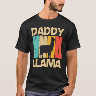 Llama For Men Dad Alpaca Farming Zookeeper Peruv T-Shirt