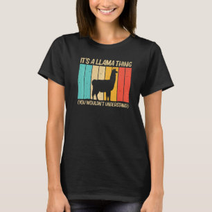 Llama For Men Women Alpaca Farming Zookeeper Peruv T-Shirt