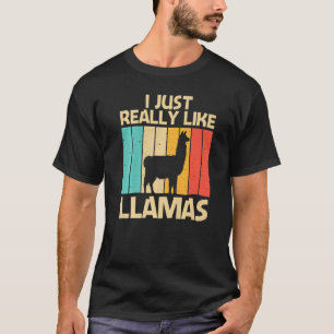 Llama For Men Women Alpaca Farming Zookeeper Peruv T-Shirt