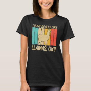 Llama For Men Women Llama Farm Animal 1 T-Shirt