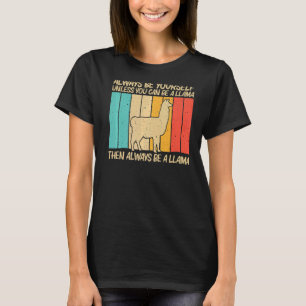 Llama For Men Women Llama Farm Animal 5 T-Shirt