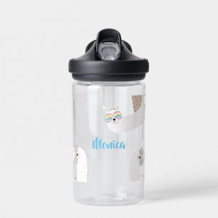 LLama fun, colorful kids Water Bottle