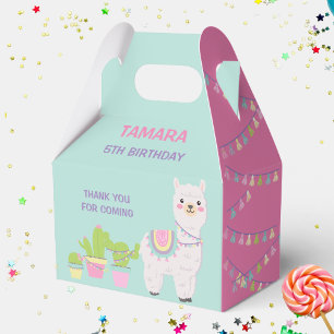 LLAMA FUN PASTEL COLORS Favour Box