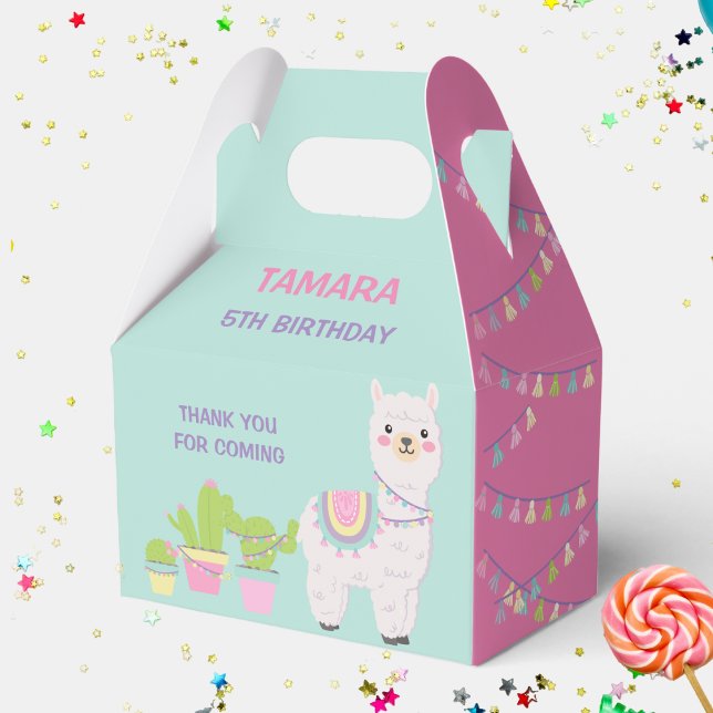 LLAMA FUN PASTEL COLORS Favour Box (Creator Uploaded)