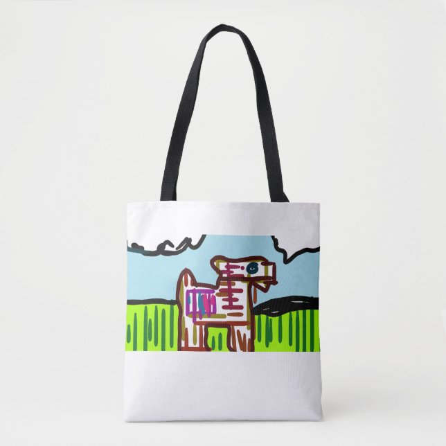 Llama fun time tote bag (Front)