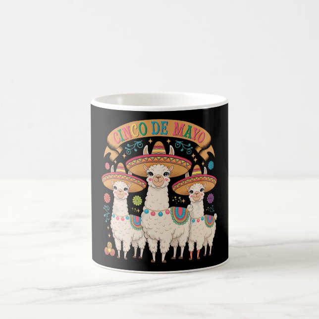 Llama Funny Cinco De Mayo Fiesta Party Coffee Mug (Center)