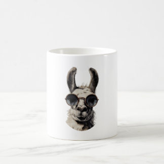 Llama Funny Face Coffee Mug