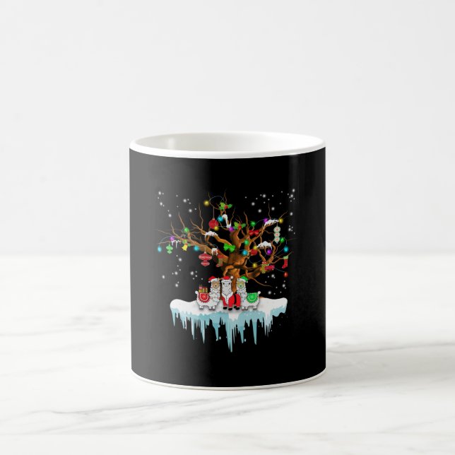 Llama Gift | Christmas With Llama Beautiful Coffee Mug (Center)