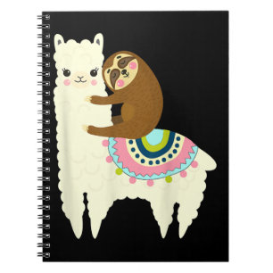 Llama Gift   Cute Llama & Sloth, Best Friends Notebook
