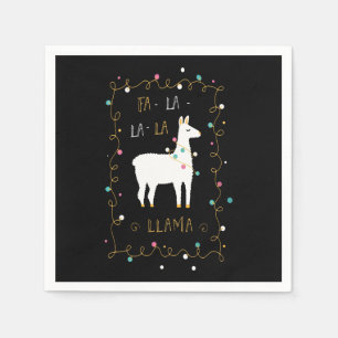 Llama Gift   Llama Sing Funny Napkin